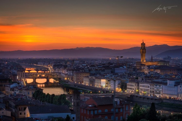 --Ponte Vecchio Sunset #2--