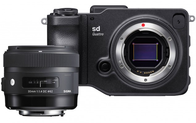 Mirrorless Sigma SD Quattro s pevným 30mm objektívom vo svetelnosti f/1,4