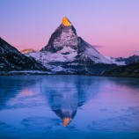 Vychod slnka na Matterhorne