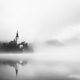 Ráno na jazere Bled