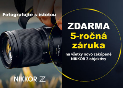 Bezplatná predĺžená záruka na objektívy Nikon s bajonetom Z