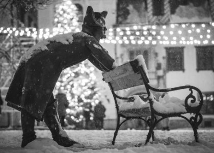 Vianoce čiernobielo