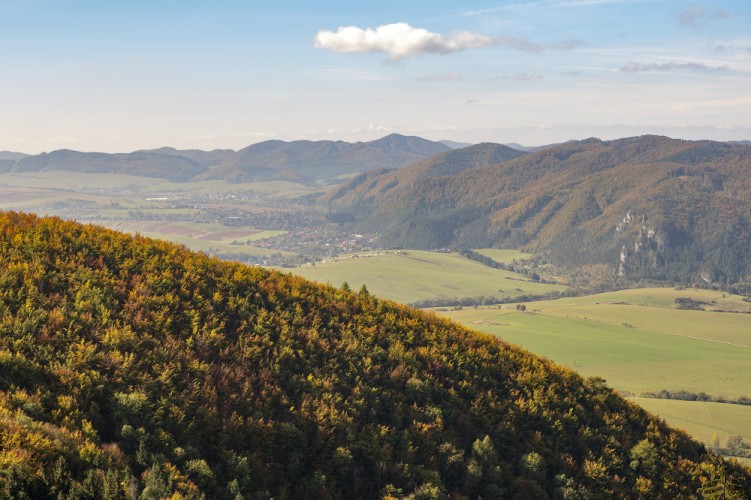 Pohľad na dedinku Kamenica