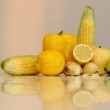 eating in yellow