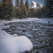 Rieka Belá. Kriváň. Vysoké Tatry.