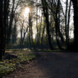 Krásny malý park neďaleko Berlína