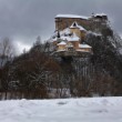 Oravský hrad v zimnom šate