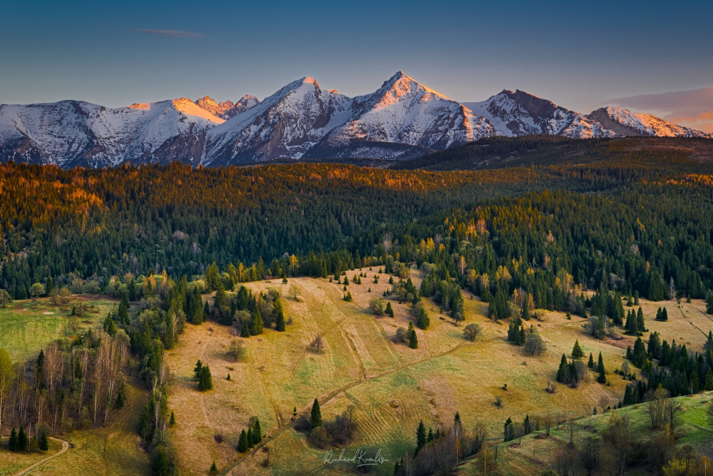 Belianske Tatry z Osturne.