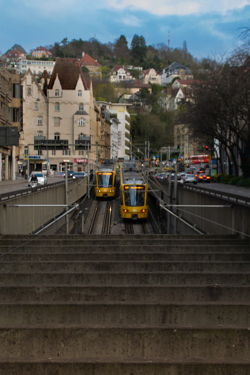 Električky v Stuttgarte