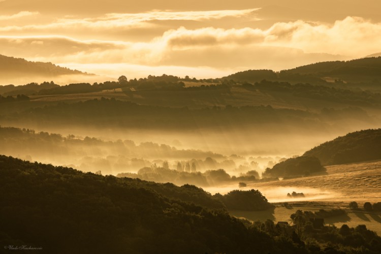 Morning sun rays