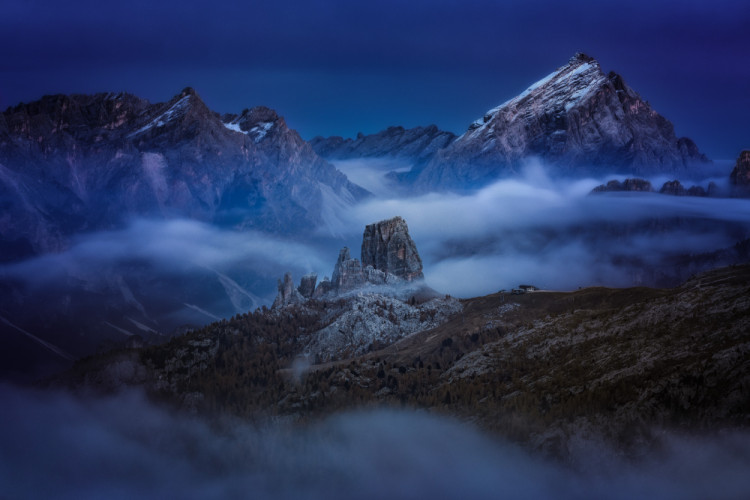 Keď Cinque Torri spí...