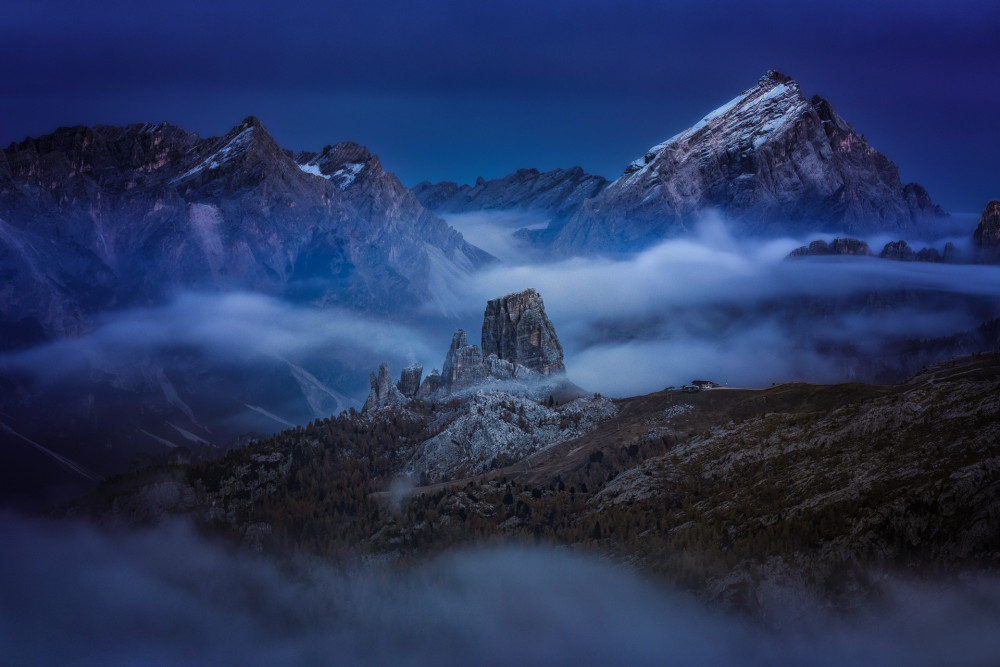 Keď Cinque Torri spí...