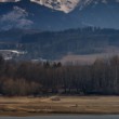 Liptovská Mara. V pozadí Západné Tatry.