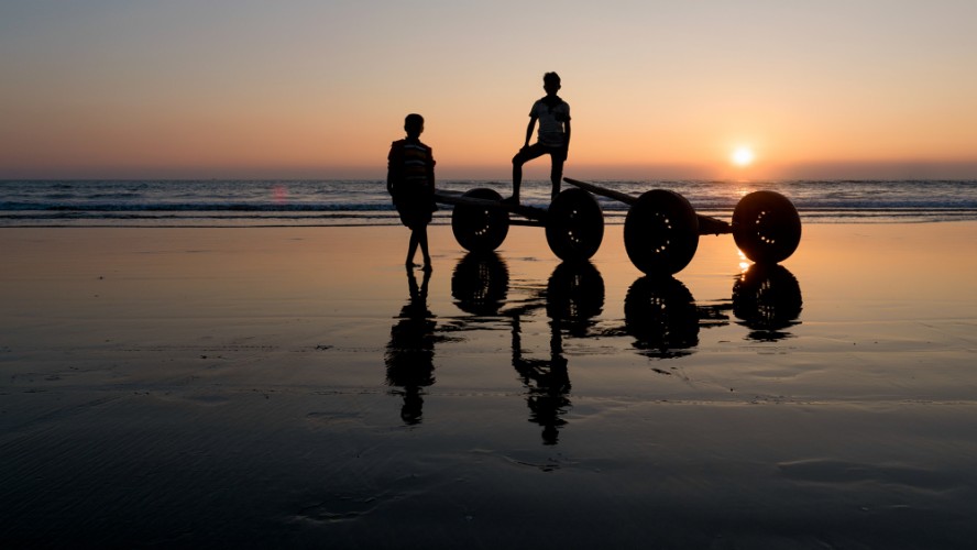 Sunset on the beach