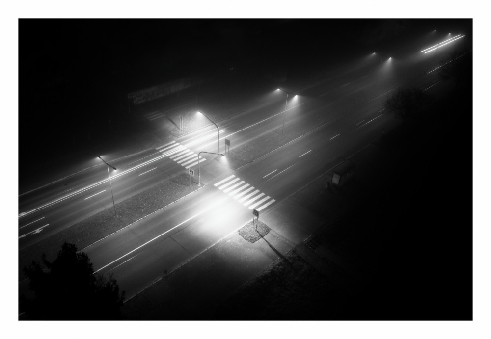 Nočná ulica v Martine