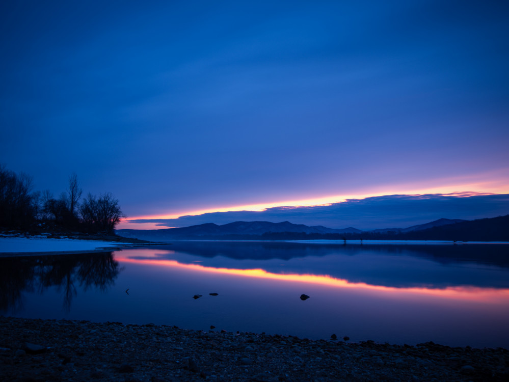 Zimné ráno na Dunaji