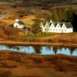 Kostol v Národnom parku Thingvellir, Island