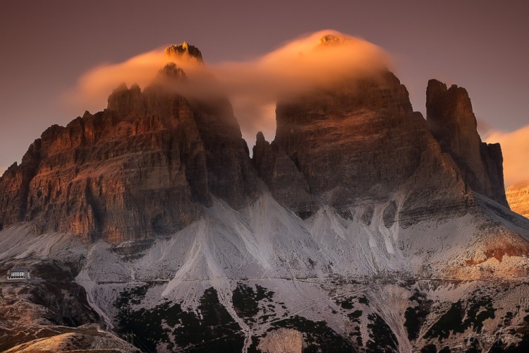 Tre Cime v bavlnke