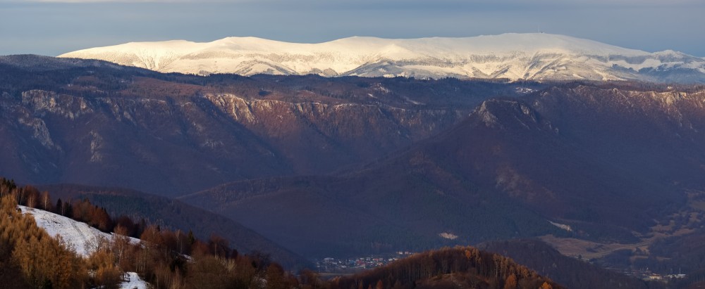 Výhlad na Královú a Muránsku planinu