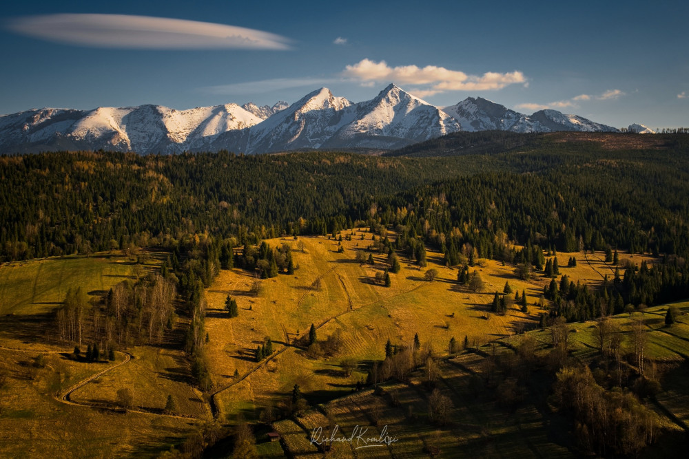 Belianske Tatry z Osturne.
