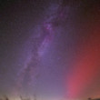 Mliečna dráha a Aurora Borealis