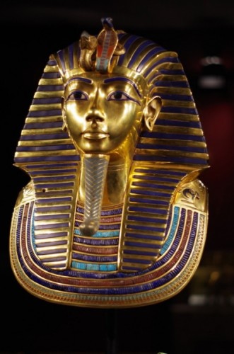 Tutanchamón, výstava, pohrebná maska