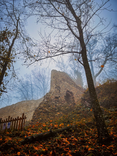 Jeseň pri hrade Biely Kameň