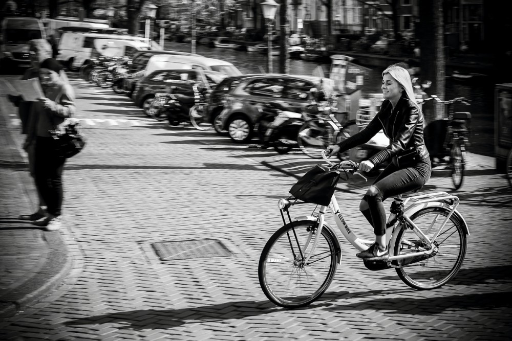 Amsterdamská cyklistka