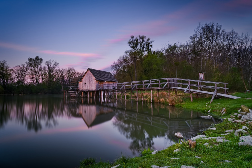 Vodný mlyn na Malom Dunaji.