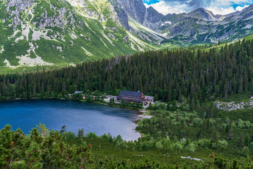 Vysoké Tatry pohľad na Popradské pleso