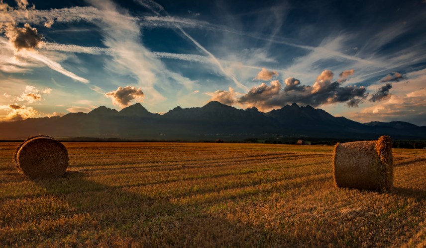 Vysoké Tatry při západu