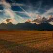 Vysoké Tatry při západu