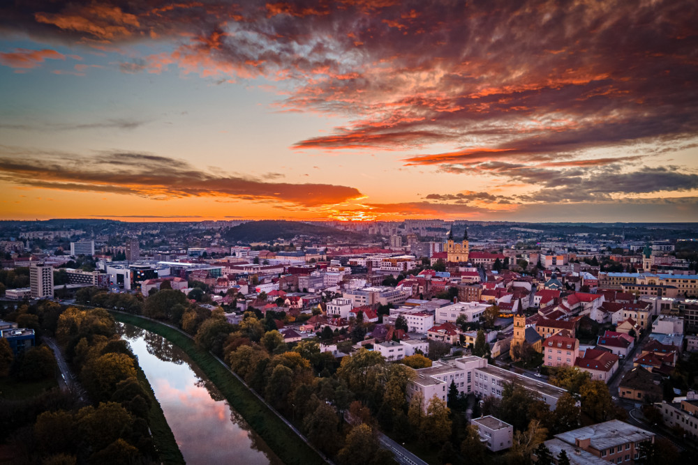 Nitra večer - po západe