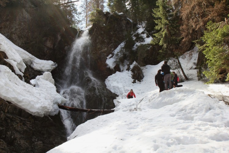 krajina,Tatry, vodopád