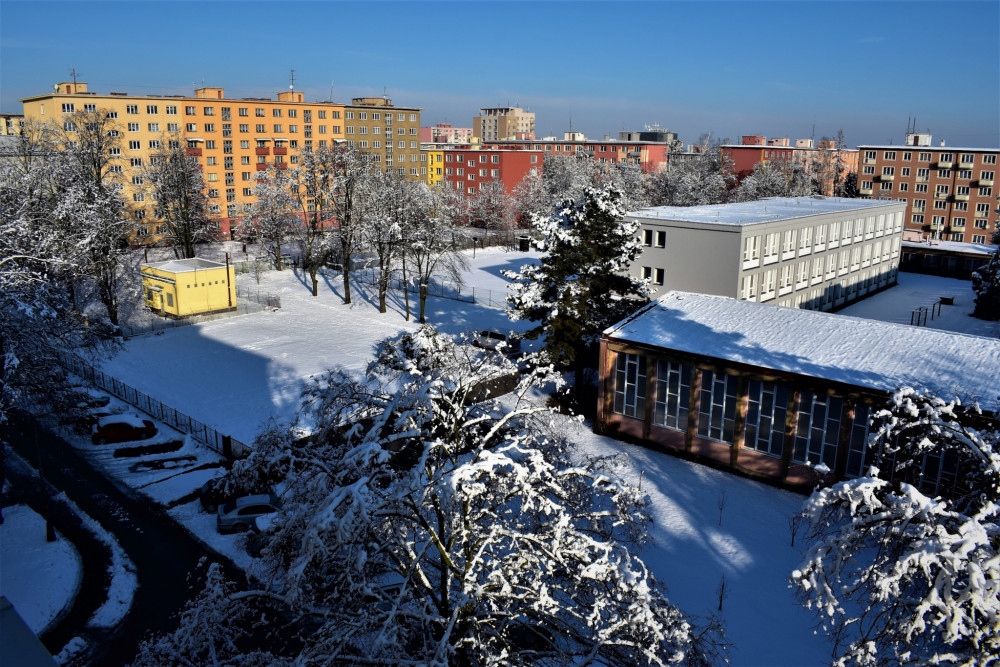 Zasněžená Ostrava-Poruba