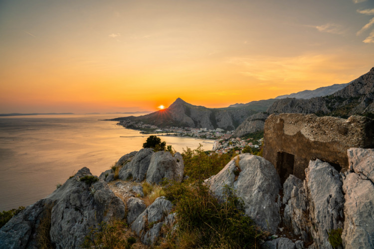 Západ slnka Omiš