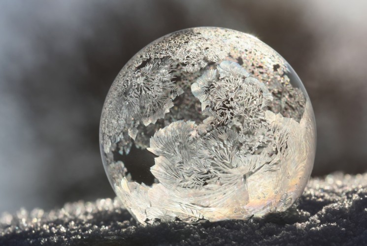 frosted globe