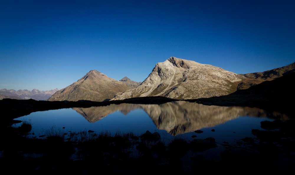 .. a view towards Piz Alv, Livigno Alps ..﻿