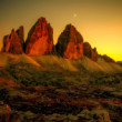 Tre cime v zlatej hodinke