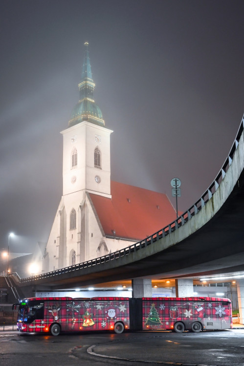 vianočný autobus Bratislava