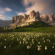 Letné ráno v Dolomitoch