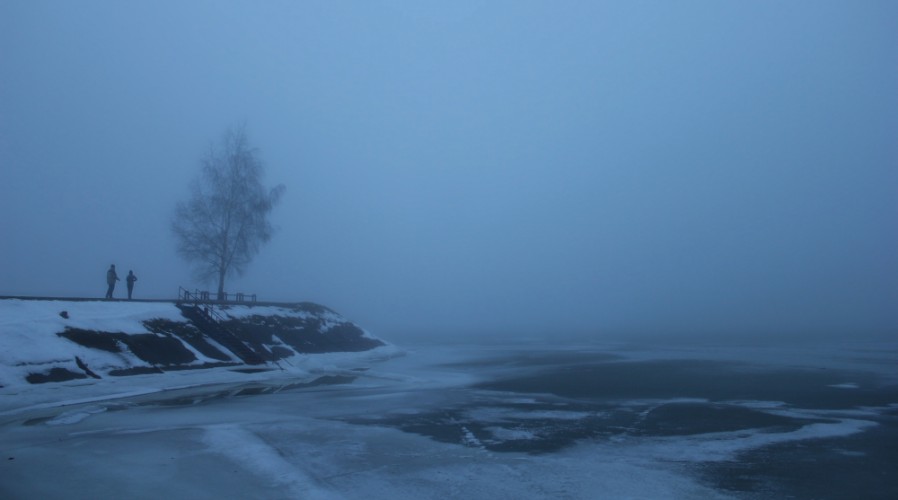 Oravská priehrada, zima