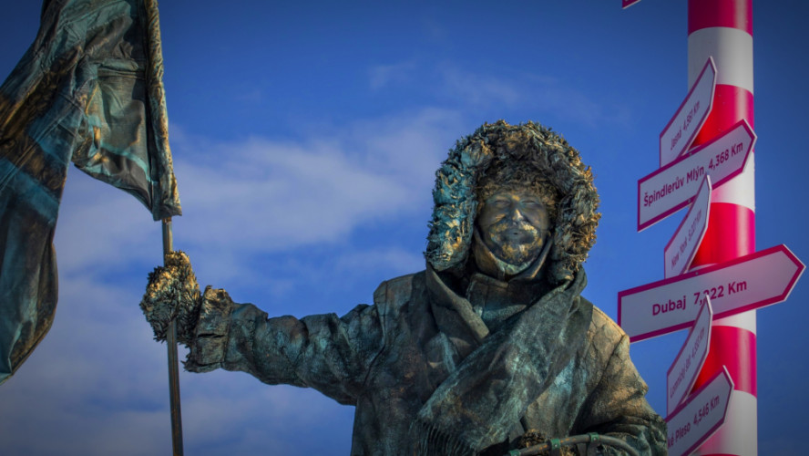 Živé sochy - Amundsen