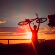 Happy biker