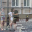 V meste