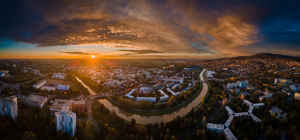 Nitra večer - pano