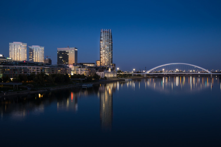 Blue hour in Bratislava