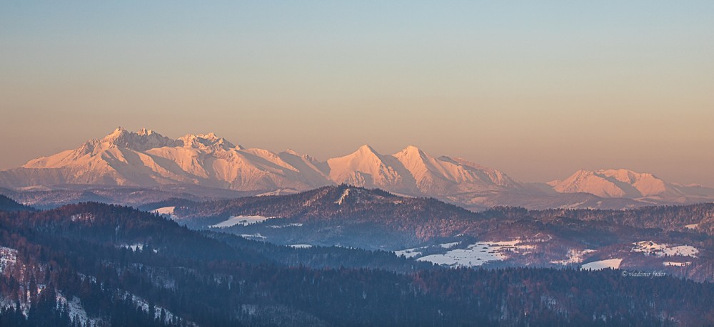 Tatry z Lesnice sedla