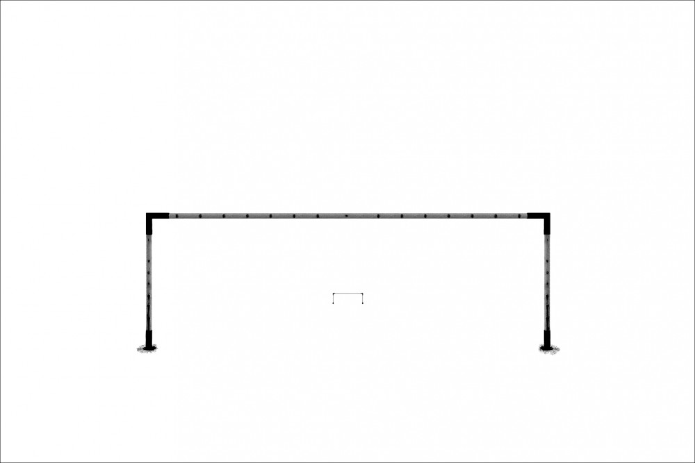 čierne na bielom: ihrisko pod snehom