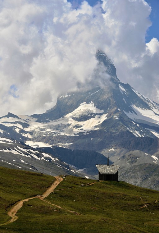 Zahalený Matterhorn